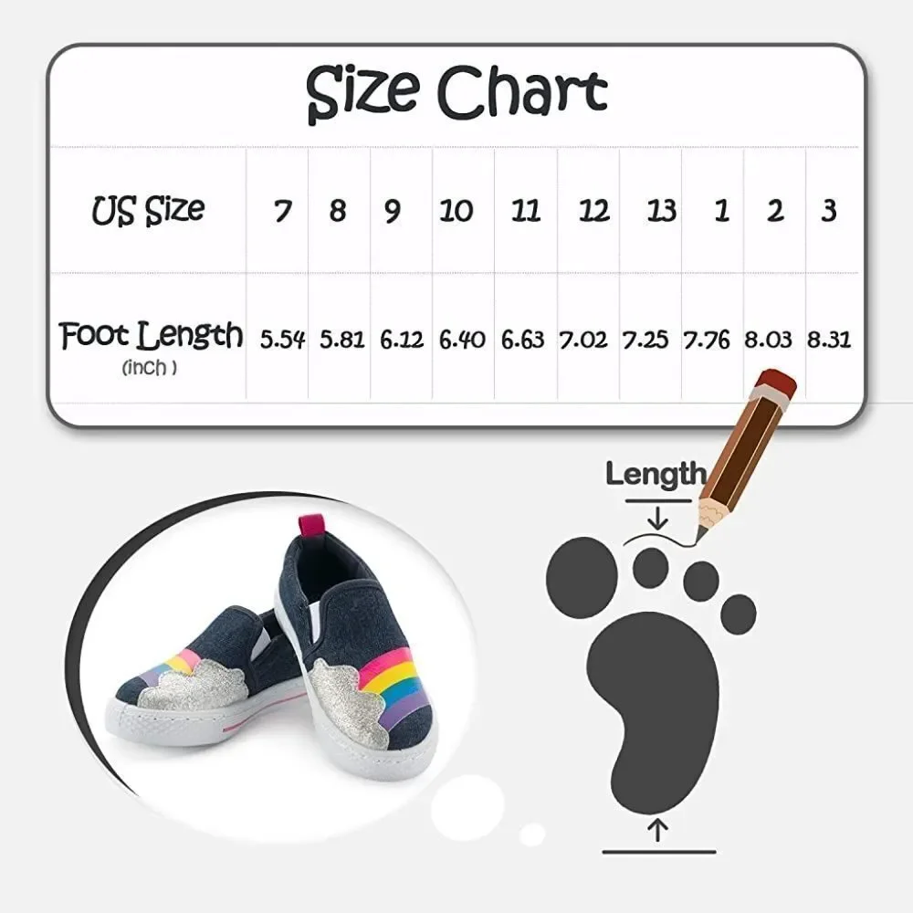 (19-3960)  K KomForme Toddler Slip on Canvas Sneakers Sz 1